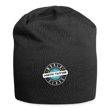 Professeur de mathématiques Professeur de mathématiques Tuteur de mathématiques - Bonnet en jersey - noir - Devant