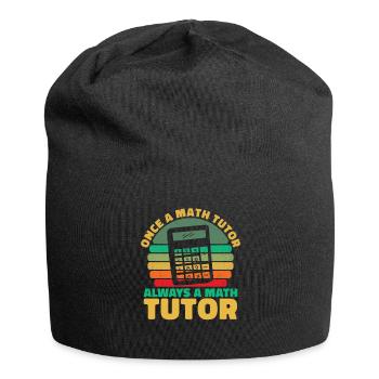 Math Teacher Math Teacher Calculator - Jersey Beanie - black - Front
