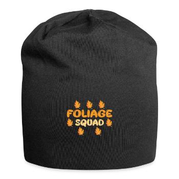 Herbstblätter Gipfel Laub - Jersey-Beanie - Schwarz - Vorne
