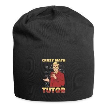 Math Teacher Math Teacher Crazy - Jersey Beanie - black - Front