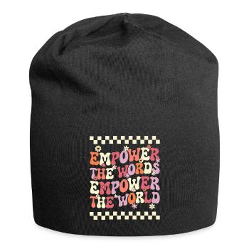 Mots Groovy Prof De Lettres Lecture Enseignant - Bonnet en jersey - noir - Devant