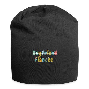 Fiançailles de couple fiancées Hommes Fiancée drôle - Bonnet en jersey - noir - Devant
