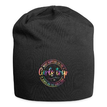 What Happens On The Girls Trip - Jersey Beanie - black - Front