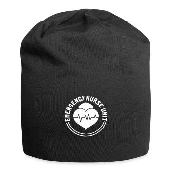 Krankenschwester Herz Notfall Krankenschwester - Jersey-Beanie - Schwarz - Vorne