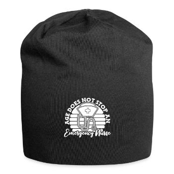 Krankenschwester Cool Notfall Krankenschwester - Jersey-Beanie - Schwarz - Vorne
