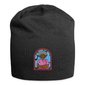 Krankenschwester Afro Notfall Krankenschwester - Jersey-Beanie - Schwarz - Vorne