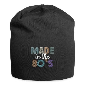 80er Die Musik der 80er Jahre - Jersey-Beanie - Schwarz - Vorne