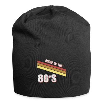 80er Die Musik der 80er Jahre - Jersey-Beanie - Schwarz - Vorne