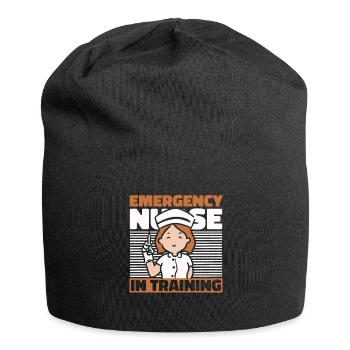 Krankenschwester Ausbildung - Jersey-Beanie - Schwarz - Vorne