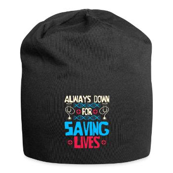 Krankenschwester Witzig Notfall Krankenschwester - Jersey-Beanie - Schwarz - Vorne
