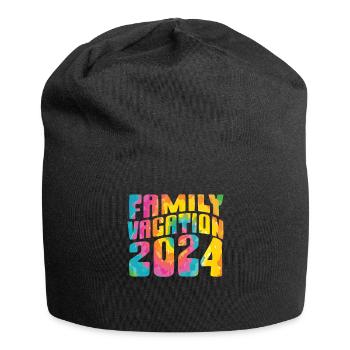 Family Trip 2024 Family Vacation - Jersey Beanie - black - Front