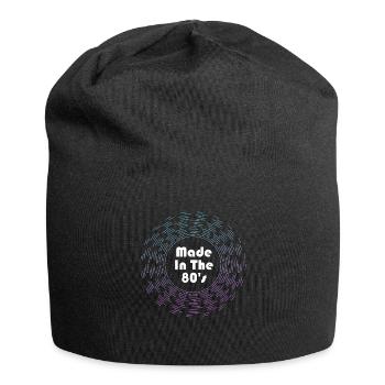 80er Die Musik der 80er Jahre - Jersey-Beanie - Schwarz - Vorne
