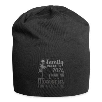 Familienurlaub Erinnerungen Schaffen - Jersey-Beanie - Schwarz - Vorne
