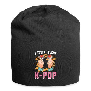 Korea Pop Music Musician Gift Funny K Pop - Jersey Beanie - black - Front