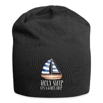 Cruise Vacation Family Trip - Holy Ship Girls Trip - Jersey Beanie - black - Front