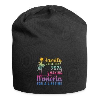 Familienurlaub Erinnerungen Schaffen - Jersey-Beanie - Schwarz - Vorne