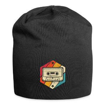 Kassette - Mixtape Audiokassette Magnetband retro - Jersey-Beanie - Schwarz - Vorne