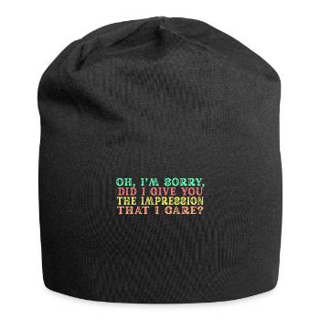 Indifference Sarcasm Different Attitude - Jersey Beanie - black - Front