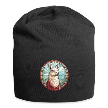 Christian Christianity Lama - Jersey Beanie - black - Front