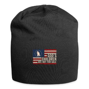 God's Children Are Not For Sale Christian Children - Jersey Beanie - black - Front