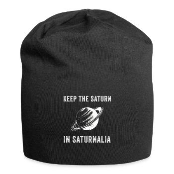 Saturnalia Keep Saturn In Ancient Roman Empire - Jersey Beanie - black - Front