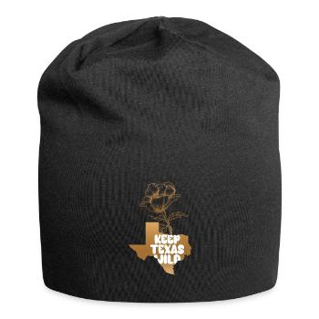 Wildflower Fields Wildflowers Bluebonnet Texas - Jersey Beanie - black - Front
