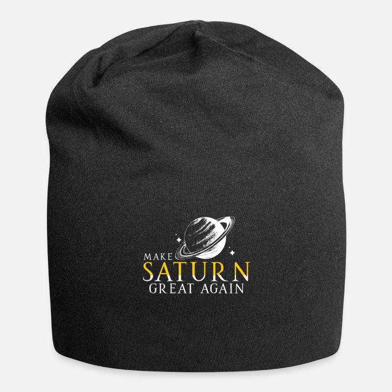 Saturn Raum Planet Sonnensystem Antike Römer - Jersey-Beanie - Schwarz