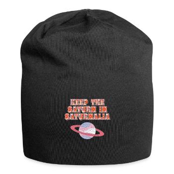 Saturnalia Keep Saturn In Ancient Roman Empire - Jersey Beanie - black - Front