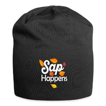 Ahornsirup Baum Klopfen Lustiger Herbstpfannkuchen - Jersey-Beanie - Schwarz - Vorne