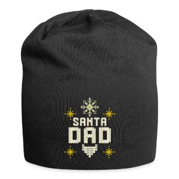 Dad Santa Claus Gift Christmas Surprise Dad - Jersey Beanie - black - Front