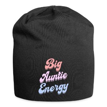 Tante voller Energie Humor Tante Leben - Jersey-Beanie - Schwarz - Vorne