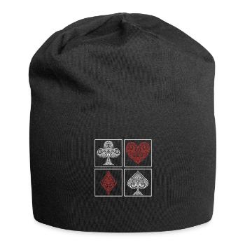 Poker - Bonnet en jersey - noir - Devant
