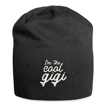 Ich bin der coole Gigi - Jersey-Beanie - Schwarz - Vorne