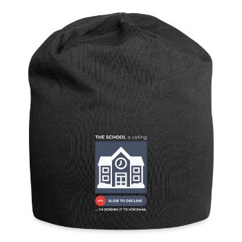 Schulanrufvermeidung Humorvolles Voicemail-design - Jersey-Beanie - Schwarz - Vorne