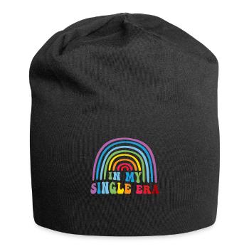 Dans mon ère de célibataire drôle de vie de célibataire - Bonnet en jersey - noir - Devant