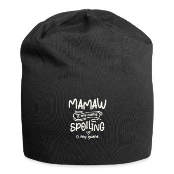 Mamaw ist mein Name Verderben ist mein Spiel Lustige Oma - Jersey-Beanie - Schwarz - Vorne