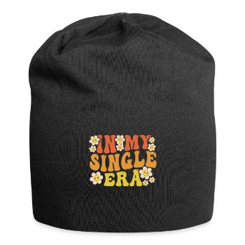 Dans mon ère de célibataire drôle de vie de célibataire - Bonnet en jersey - noir - Devant