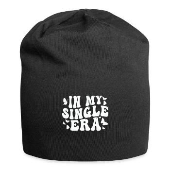 Dans mon ère de célibataire drôle de vie de célibataire - Bonnet en jersey - noir - Devant