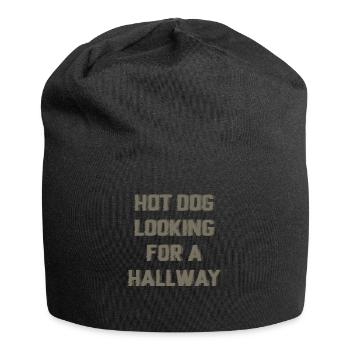 Hot Dog Looking For A Hallway - Jersey Beanie - black - Front