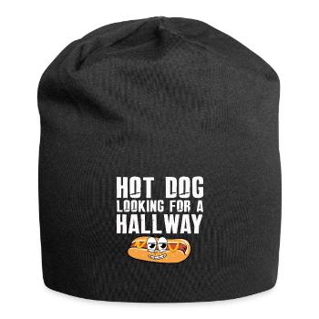 Hot Dog Looking For A Hallway - Jersey Beanie - black - Front