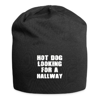 Hot Dog Looking For A Hallway - Jersey Beanie - black - Front