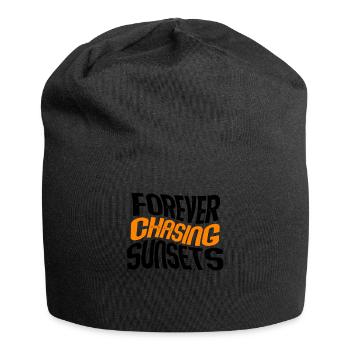 Forever Chasing Sunsets Vacances d’été rétro - Bonnet en jersey - noir - Devant