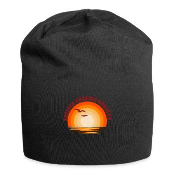 Forever Chasing Sunsets Retro Summer Vacation - Jersey Beanie - black - Front
