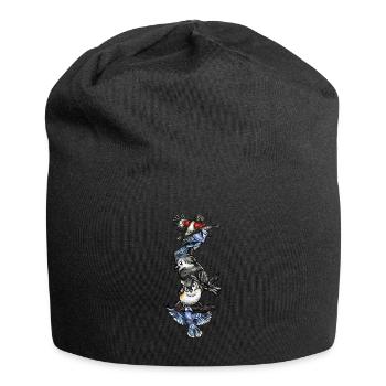 Bird Watching Birder Ornithologist Bird Lover - Jersey Beanie - black - Front