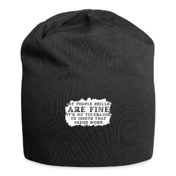 My People Skills Are Just Fine - Jersey Beanie - black - Front