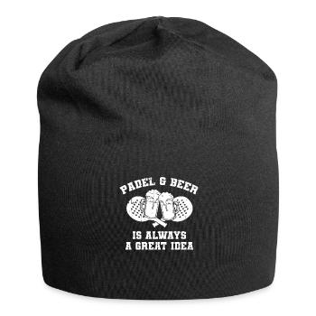 Bière de padel - Bonnet en jersey - noir - Devant