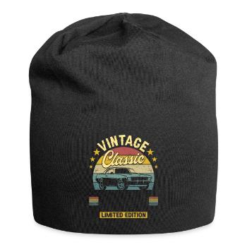 Oldtimer Geburtstag Jahr anpassbar - Jersey-Beanie - Schwarz - Vorne
