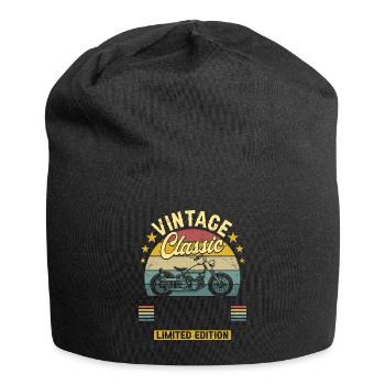 Motorrad Biker Geburtstag Jahr Anpassbar - Jersey-Beanie - Schwarz - Vorne