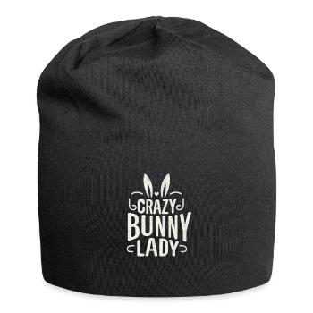 Crazy Bunny Lady - Jersey-Beanie - Schwarz - Vorne