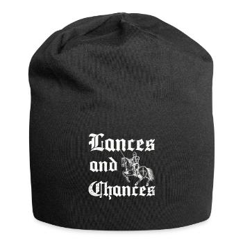 Jousting Knight Medieval Renaissance Knights Armor - Jersey Beanie - black - Front